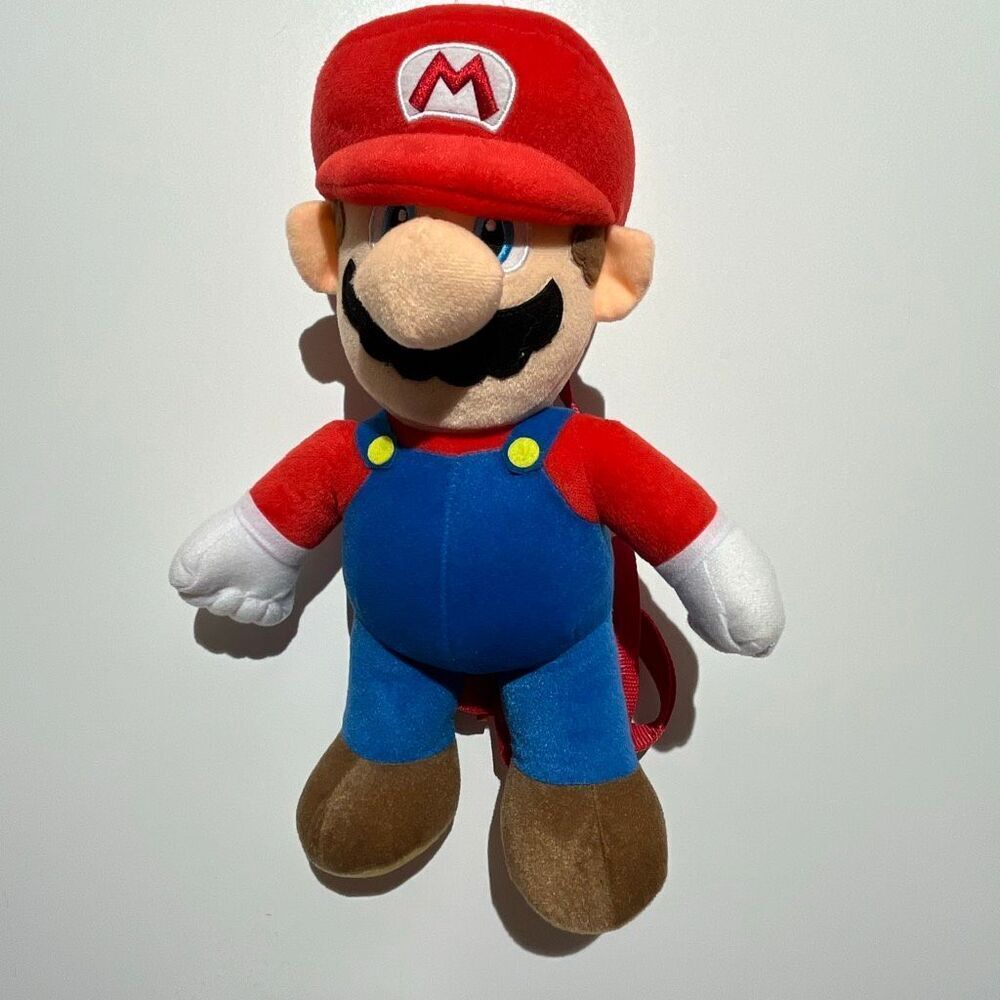 Super Mario‎ Brothers Kids Multicolor Soft Plush Doll Backpack